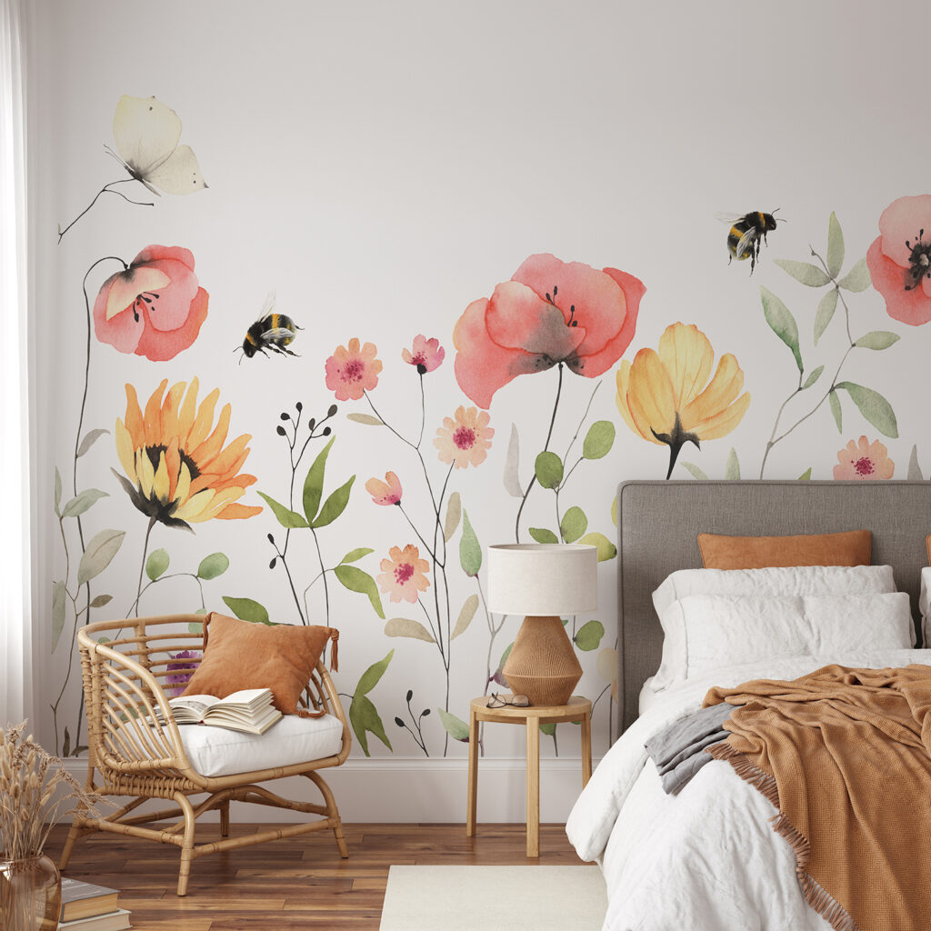 Watercolor Flower Wallpaper For Walls