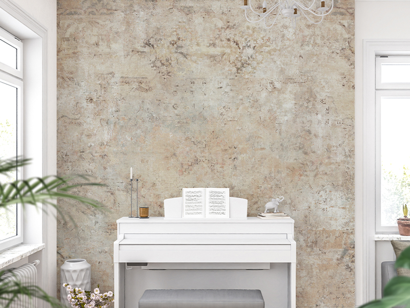 Retro Foggy Elegance Removable Wallpaper
